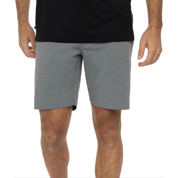 Travis Mathew Eco Collection Golf Bermuda Short Heather Sleet Gray Size 42